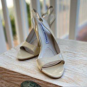 Chinese Laundry Cream Slingback Heels Size 8 Elegant